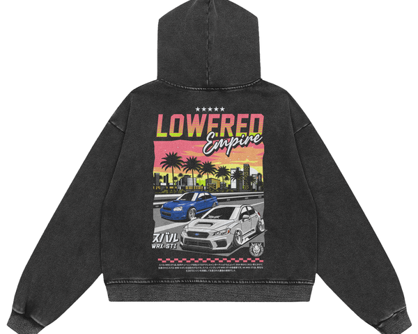 Sunset Drives Premium  Heavyweight Hoodie