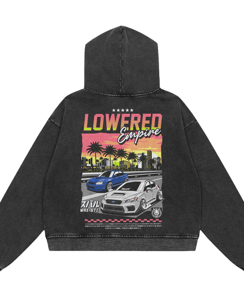 Sunset Drives Premium  Heavyweight Hoodie