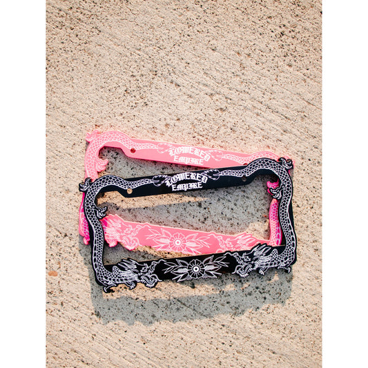 Japanese Dragon Acrylic License Plate Frames