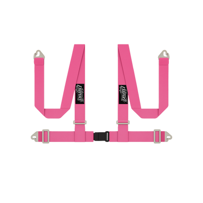 Lowered Empire Flamed Harness Belt- Pink- Pre order