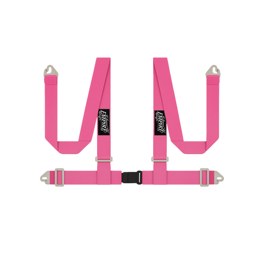 Lowered Empire Flamed Harness Belt- Pink- Pre order