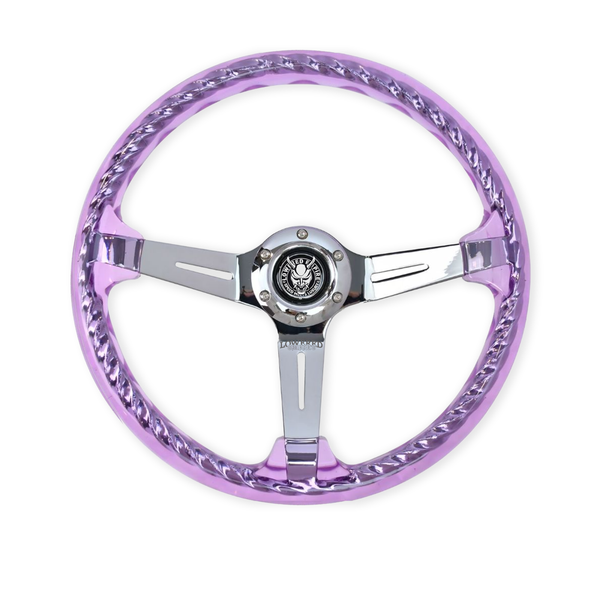 Purple Rider Rakkī JDM DR-1 Steering Wheel 350mm