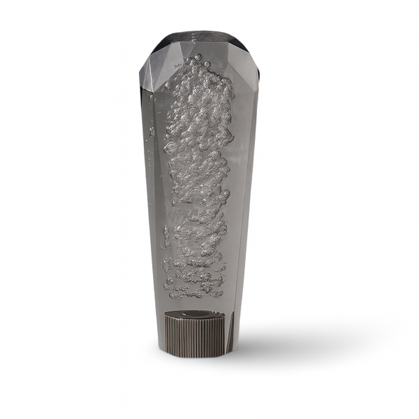 Clear Black Diamond VIP Style Shift Knob 6" | Universal Manual Car Shifter