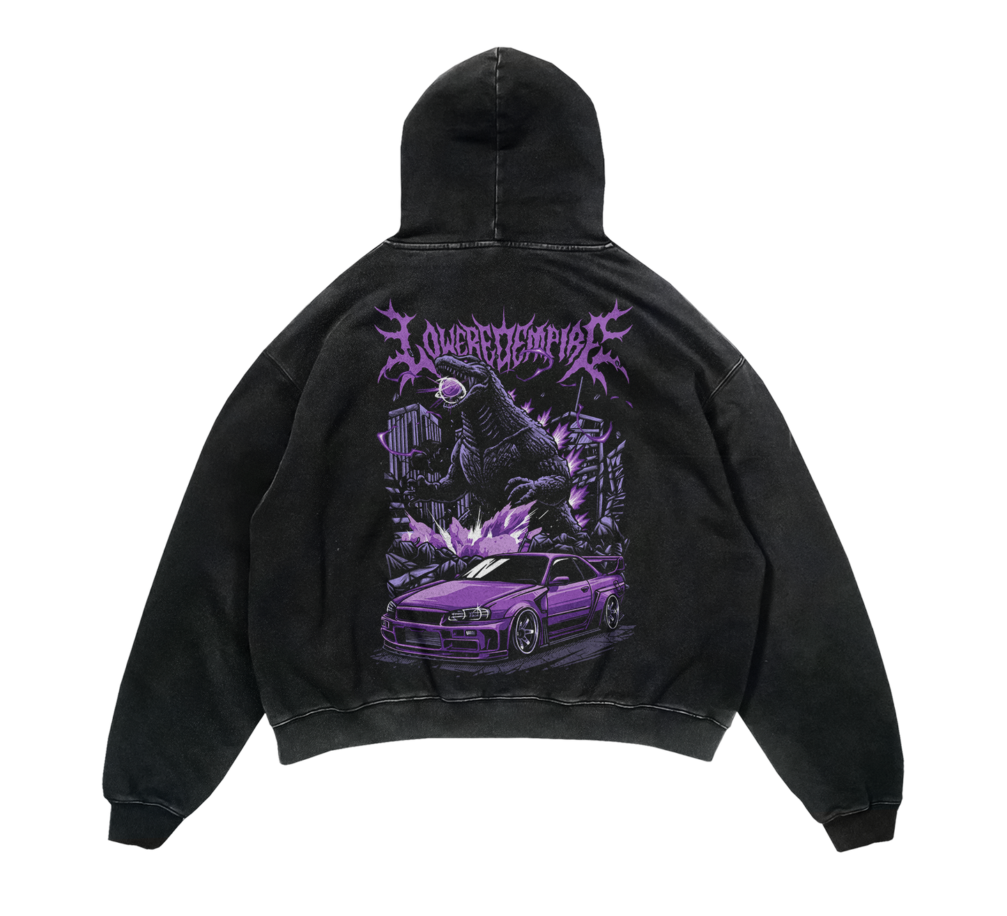 Skyline Acid Wash Premium Hoodie