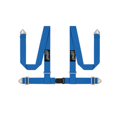 Lowered Empire Flamed Harness Belts- Blue