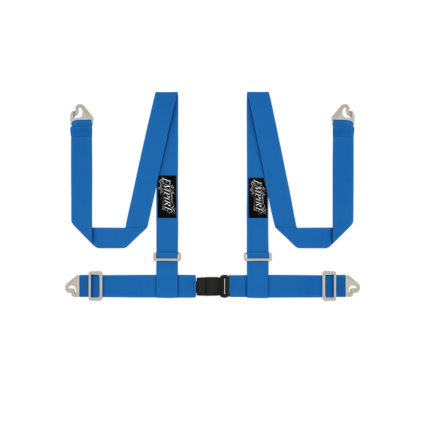 Lowered Empire Flamed Harness Belts- Blue