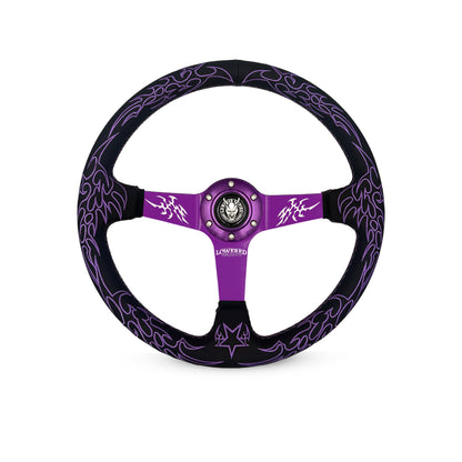 Purple Cybersigilism Street CS-2 Steering Wheel 350mm- Lowered Empire