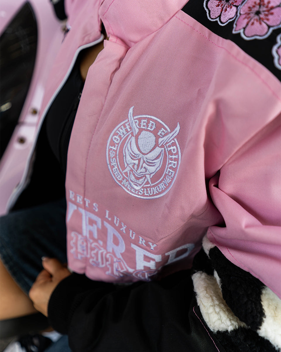 Pink Sakura Racing Checkered Jacket