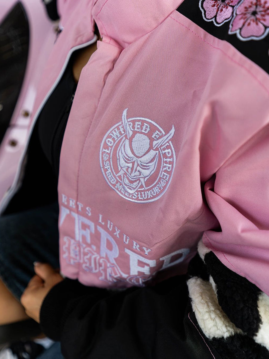 Pink Sakura Racing Checkered Jacket