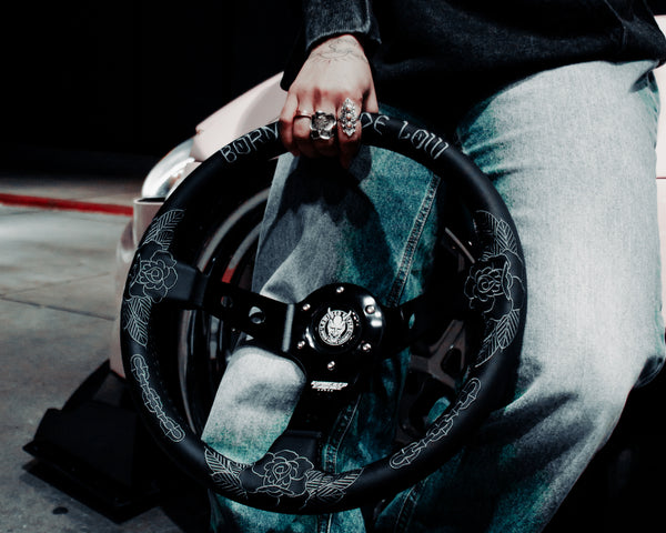 Limited Black Killer Roses 330mm Steering Wheel