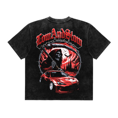 Low & Slow Lifestyle FRS Acid Wash Vintage Tee – Lowered Empire