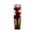 Clear Red Glitter Flower Shift Knob | Universal Manual Car Shifter