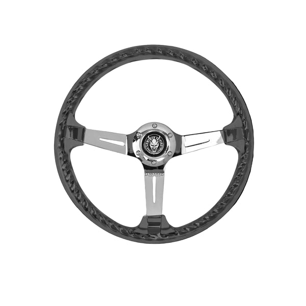 Black Rider Rakkī JDM DR-1 Steering Wheel 350mm - Lowered Empire