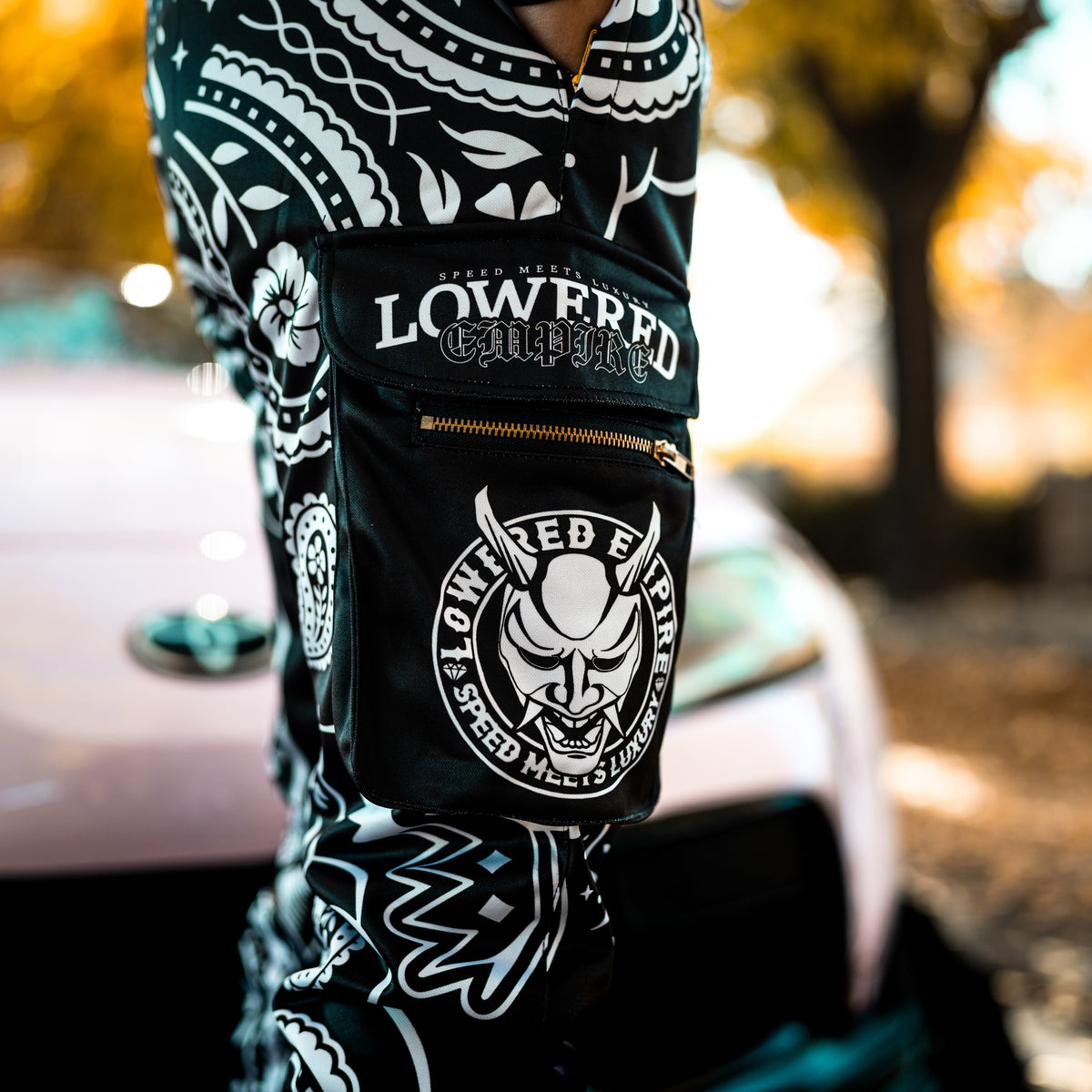 Lowered Empire Paisley Design Joggers