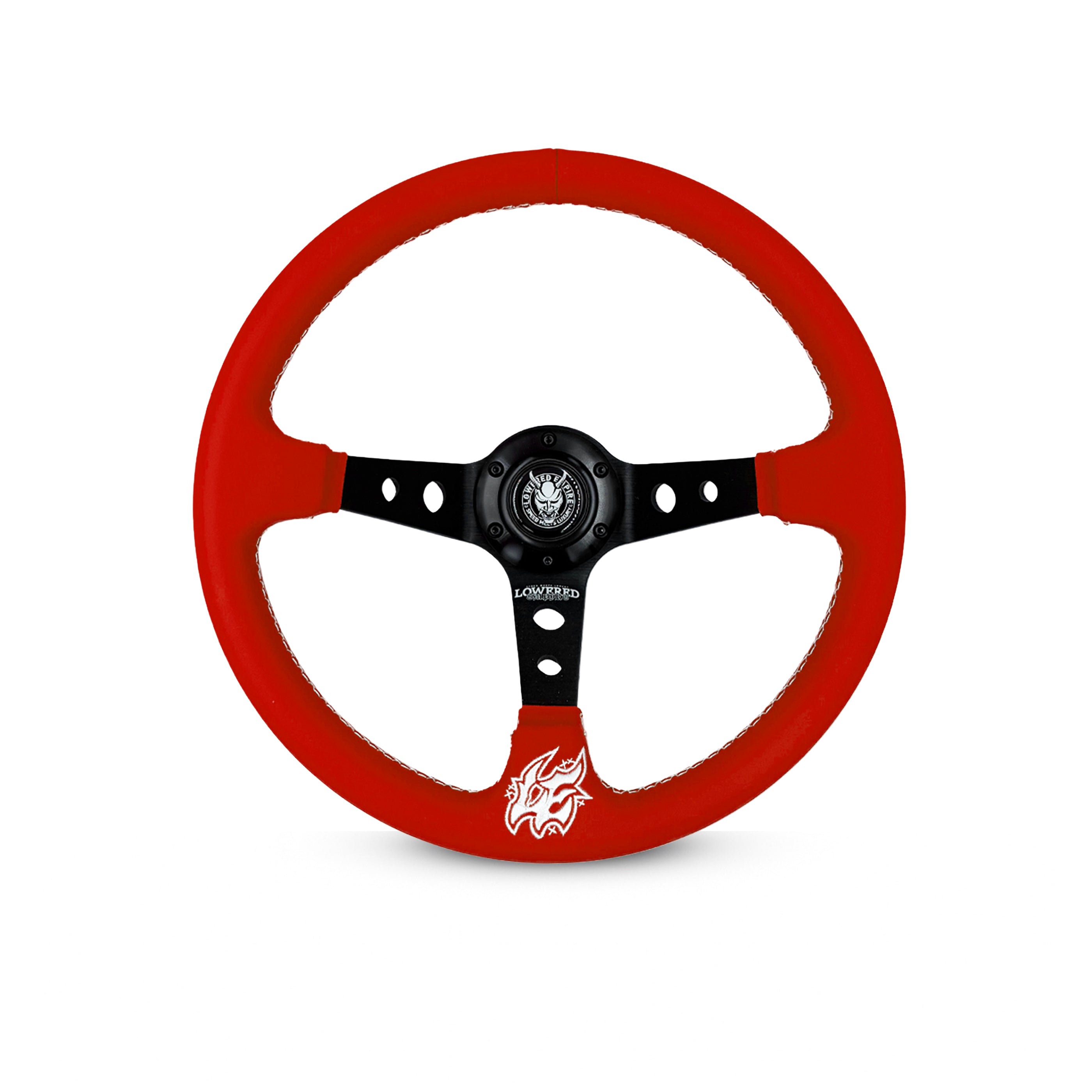 Deep Red Pastel Steering Wheel Collection 350mm PC-4 - Lowered Empire ...
