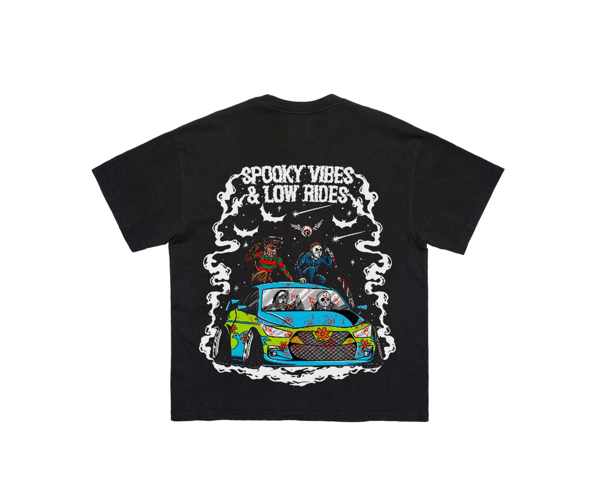 Spooky Vibes And Low Rides Tee
