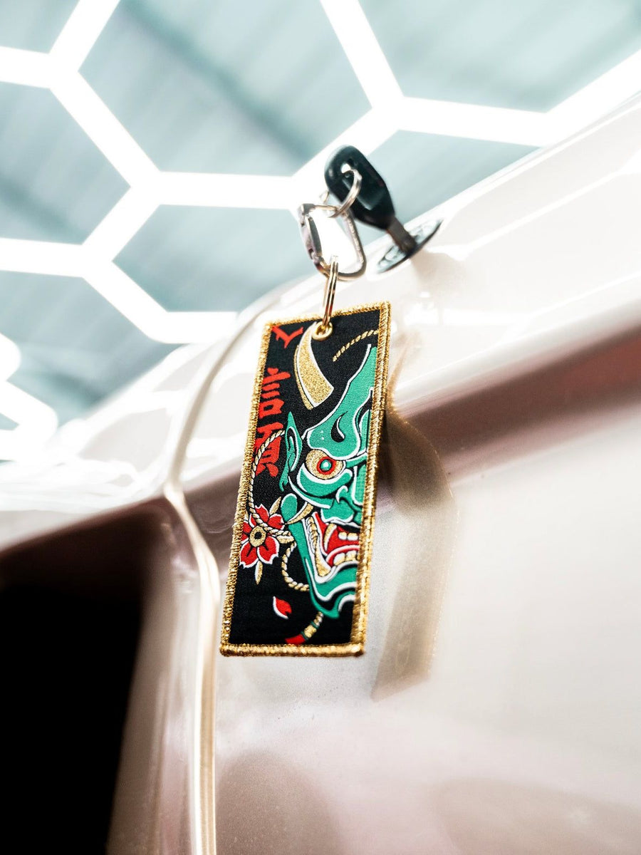 Traditional Gold Hannya Mask Key Tag