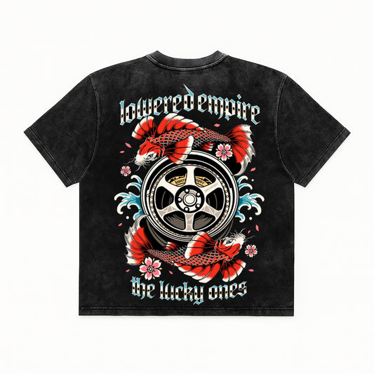 The Lucky Ones: Koi Fish Vintage Wash Midweight Tee