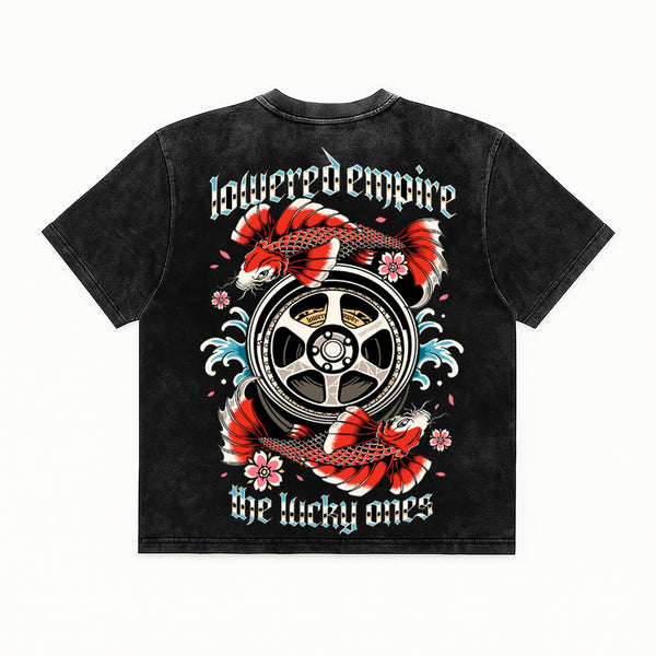 The Lucky Ones: Koi Fish Vintage Wash Midweight Tee