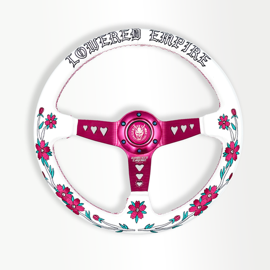 Pink Sakuras In The Sky SK-3 Steering Wheel 350mm