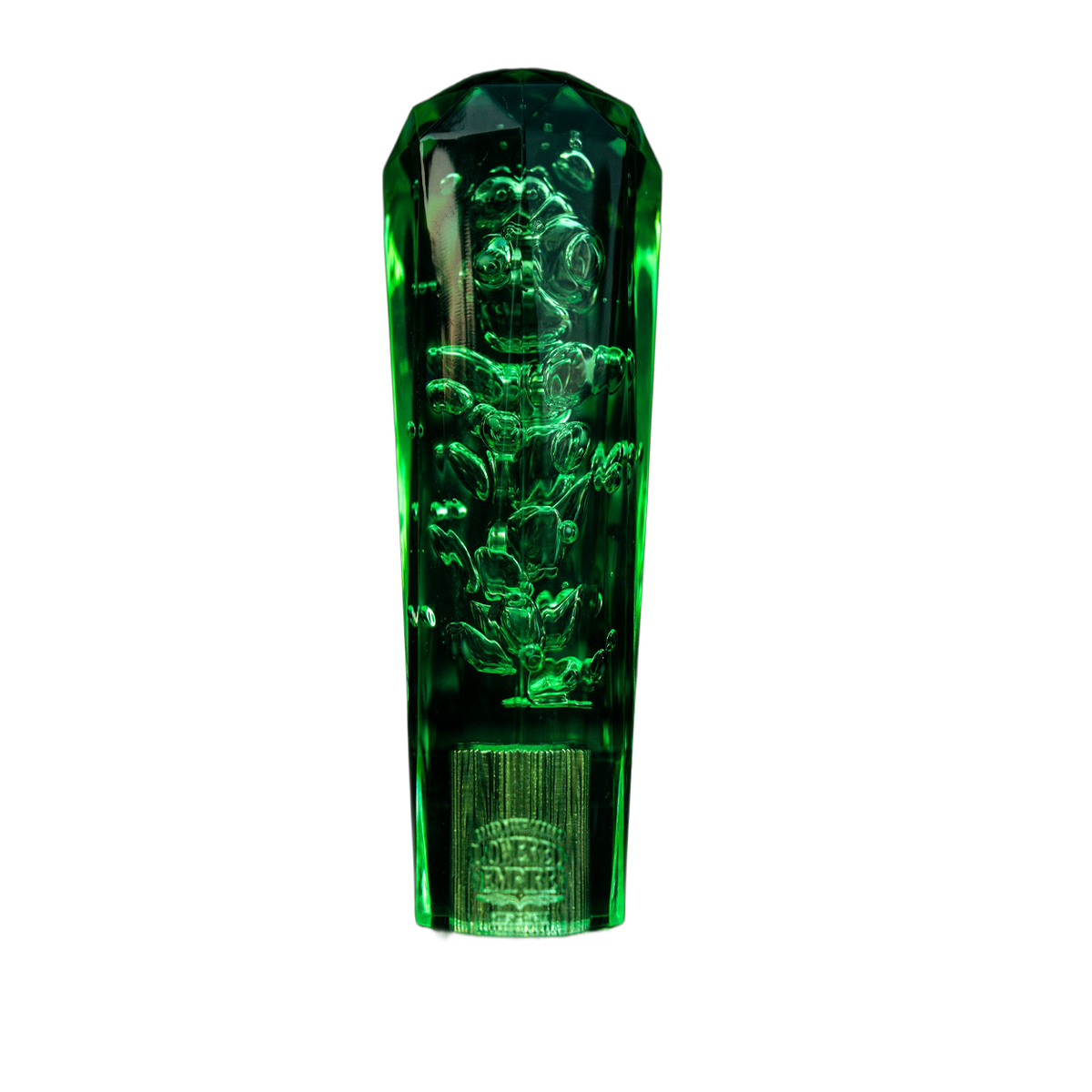 Clear Green Diamond VIP Style Shift Knob 6" | Universal Manual Car Shifter