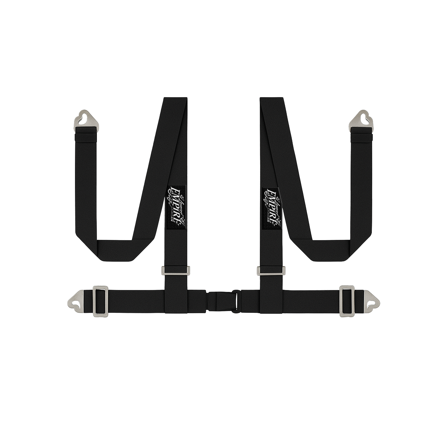 Black Lowered Empire Flamed Racing Harness Belt