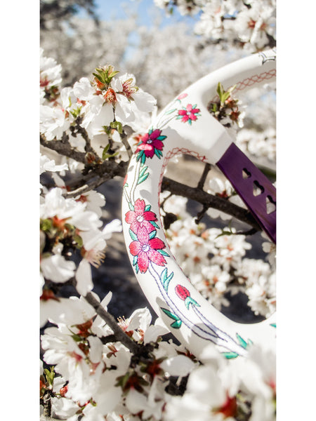 Purple Bracket Sakuras In the Sky Steering Wheel
