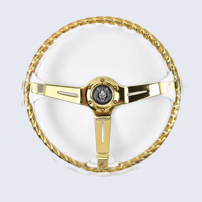 Gold Rider Rakkī JDM DR-1 Steering Wheel 350mm