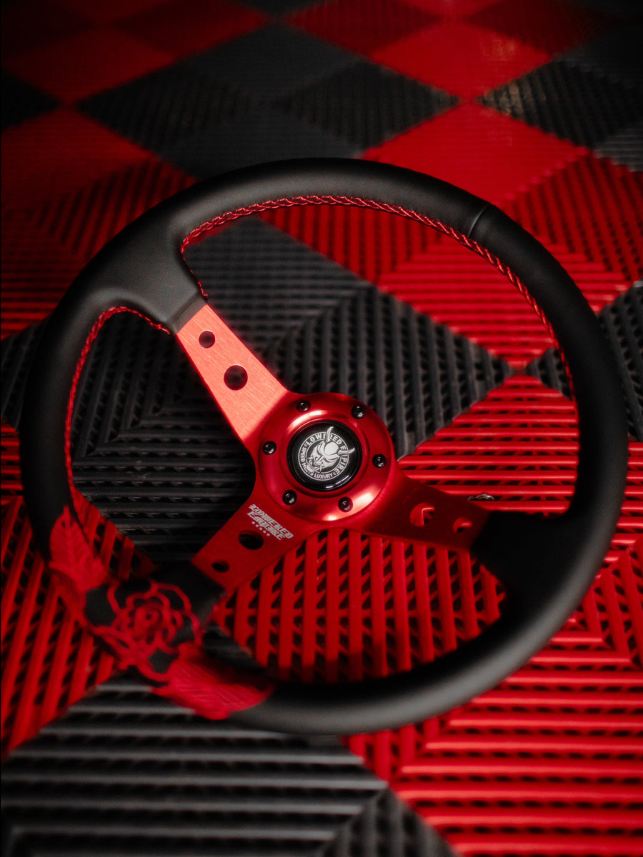 Killer Red Roses Steering Wheel