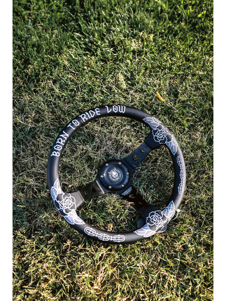 Killer Roses Traditional Design Steering Wheel