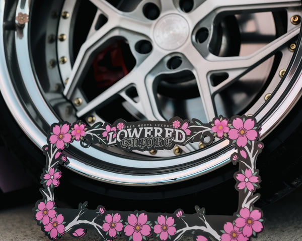 Sakura Flowers License Plate Frame