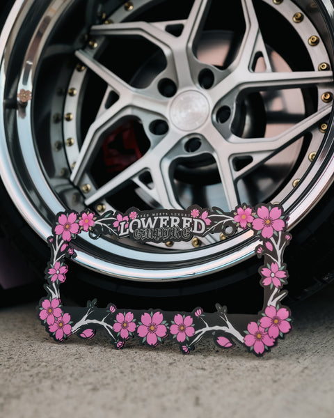 Sakura Flowers License Plate Frame