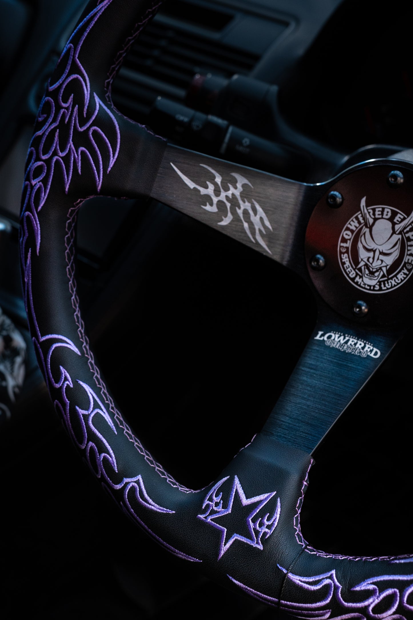 Purple Cybersigilism Street CS-2 Steering Wheel 350mm