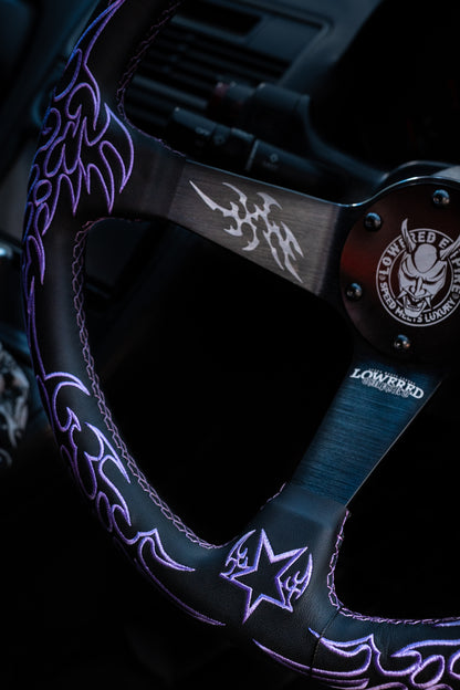 Purple Cybersigilism Street CS-2 Steering Wheel 350mm