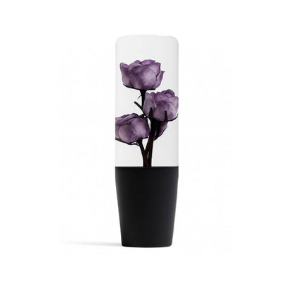 Deadly Purple Rose Clear Flower Shift Knob 6" | Universal Manual Car Shifter