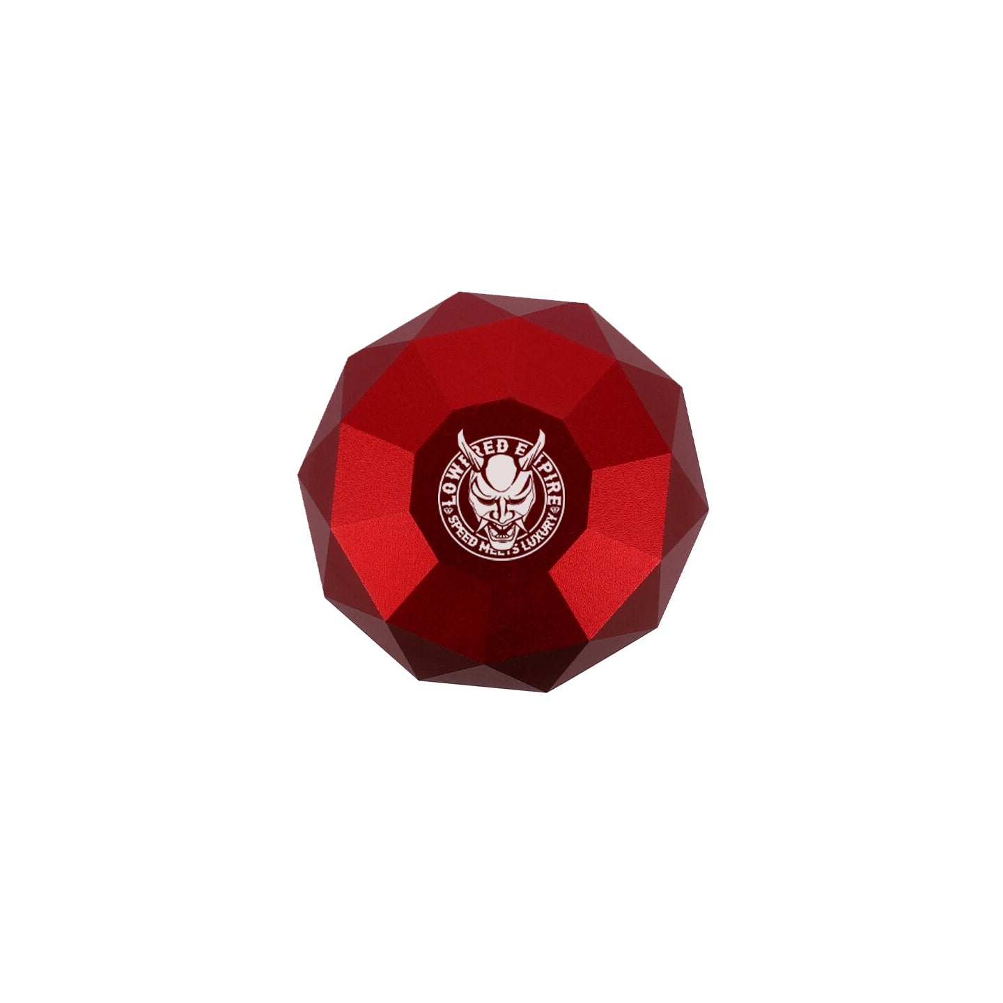 The Ruby Red Diamond Logo Shift Knob | Universal Manual Car Shifter