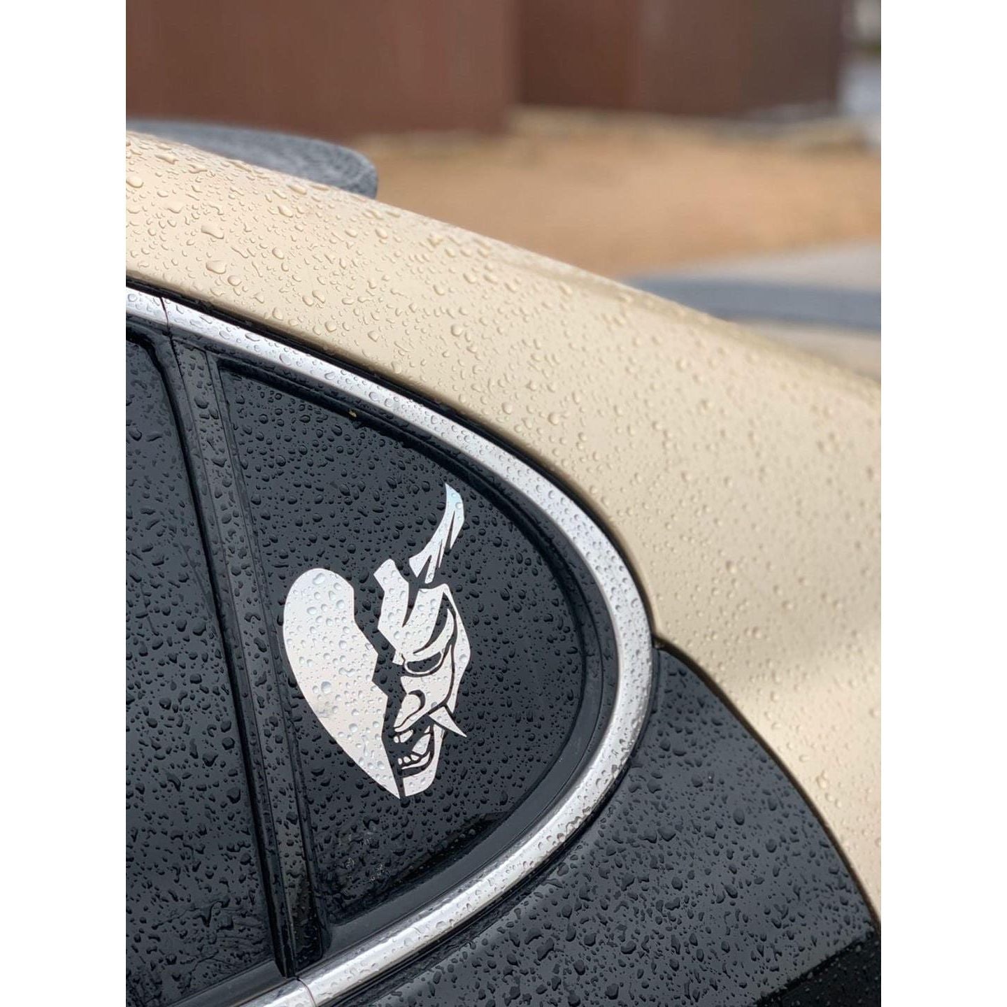 5" Broken Heart Oni Mask Decal Pack of 2 - Loweredempire