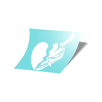 5" Broken Heart Oni Mask Decal Pack of 2 - Loweredempire