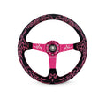 Pink Cybersigilism Pink Stand CS-3 Aftermarket Deep Dish Steering Wheel 350mm- Lowered Empire