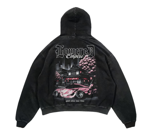 Sakura Bloom Supra Acid Wash Vintage Hoodie– Lowered Empire