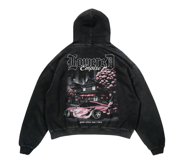 Sakura Bloom Supra Acid Wash Vintage Hoodie– Lowered Empire