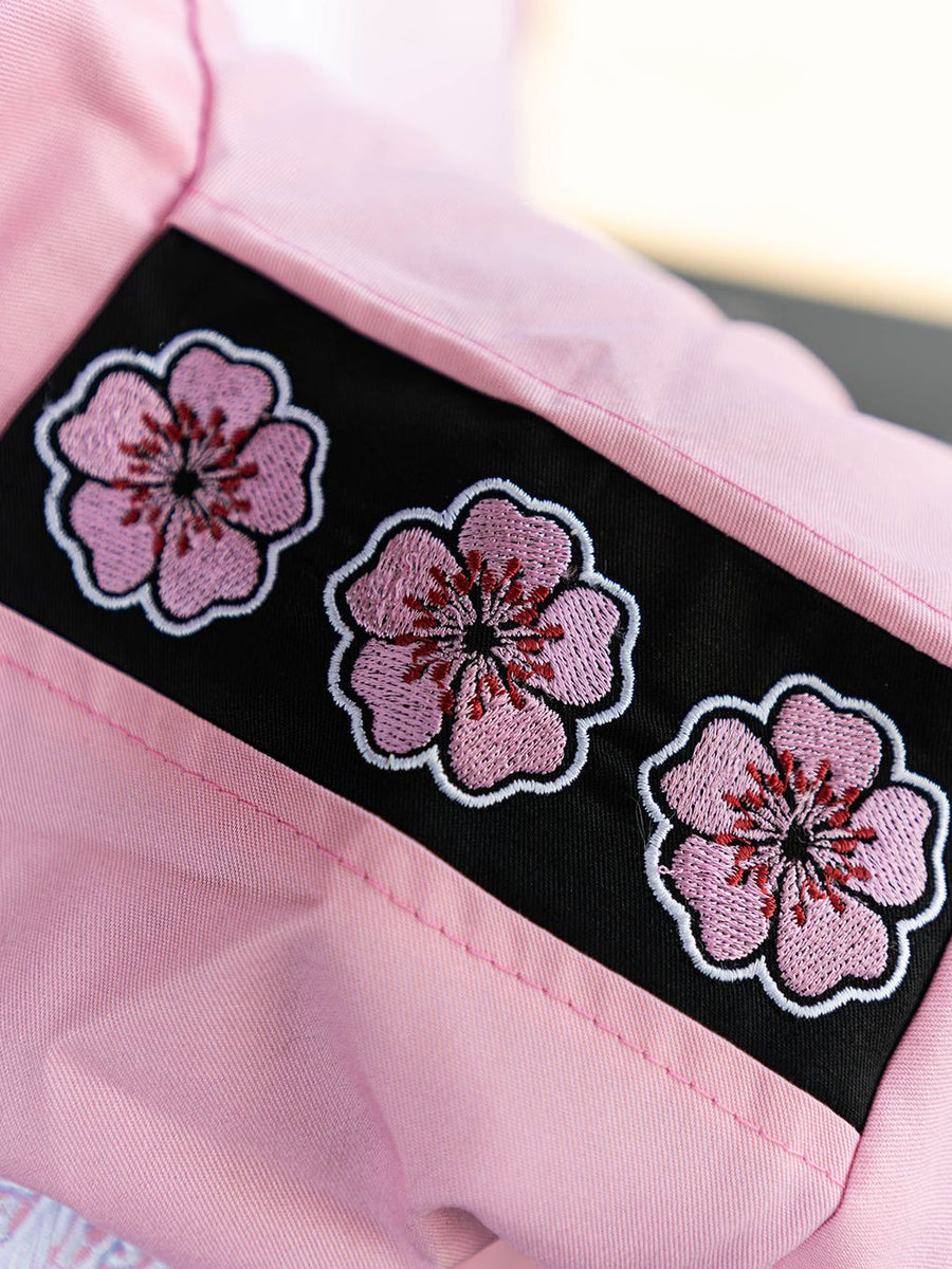 Pink Sakura Racing Checkered Jacket