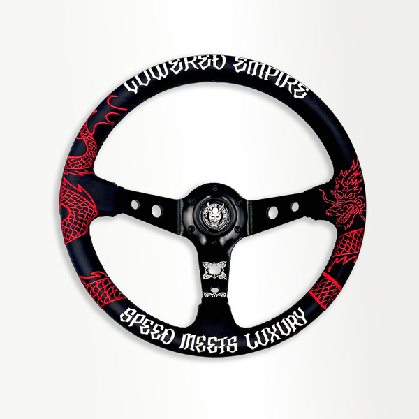 Traditional Japanese Dragon JD-1 Steering Wheel  Alcantara 350mm