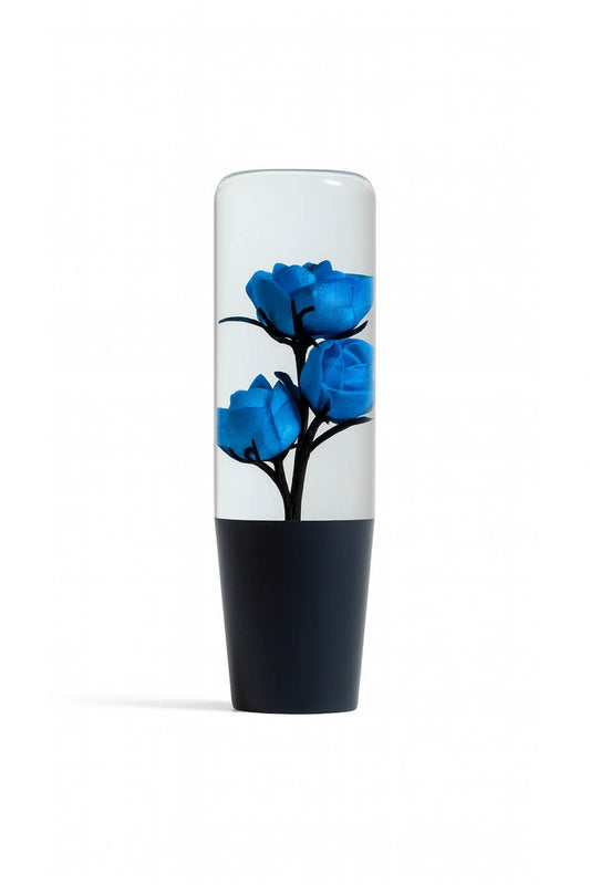 Blue Clear Roses Shift Knob