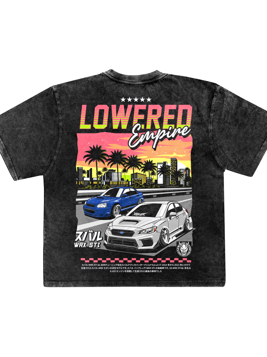 Sunset Drives  Acid- Wash Premium Tee