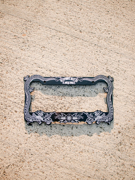Japanese Dragon Acrylic License Plate Frames