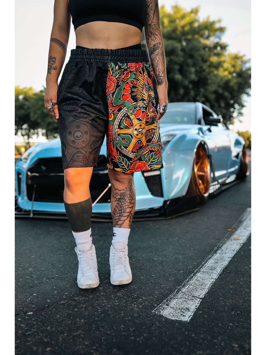 Lowered Empire Dragon TE Mesh shorts
