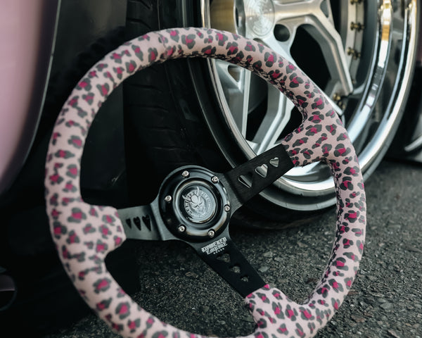 Pink Cheetah Hearts Lowered Empire Wheel