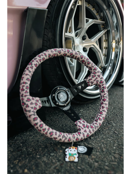 Pink Cheetah Hearts Lowered Empire Wheel