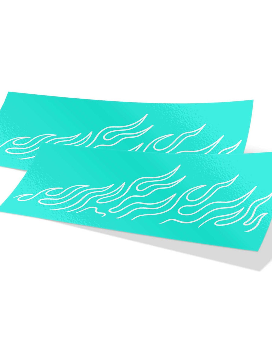 Window Decal Flames Outline Custom Flames- Pair